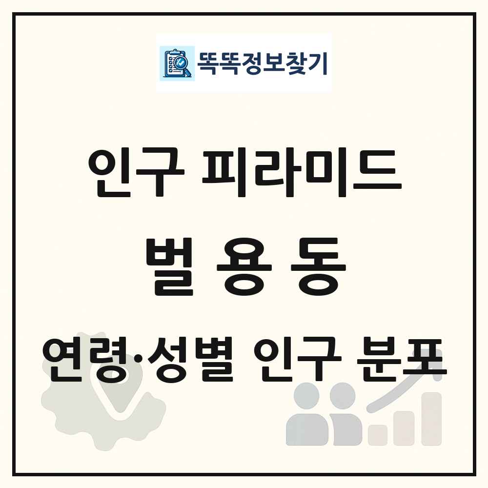 벌용동 인구 피라미드 링크 그림